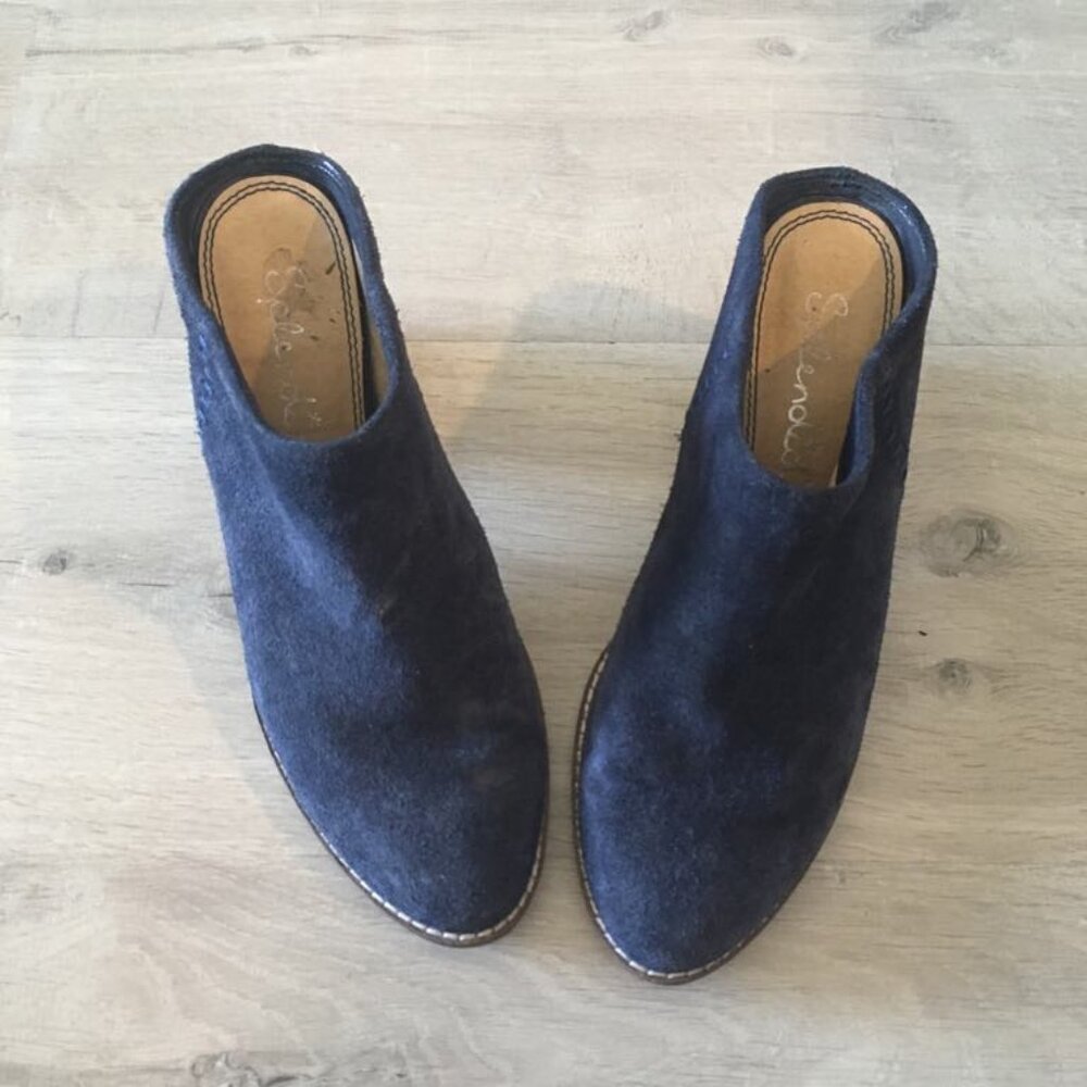 Splendid Navy Suede Heels